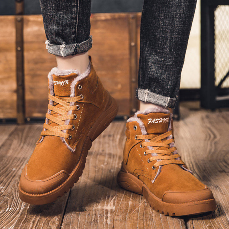 Clive – Warm Men's Boots with Plush Lining