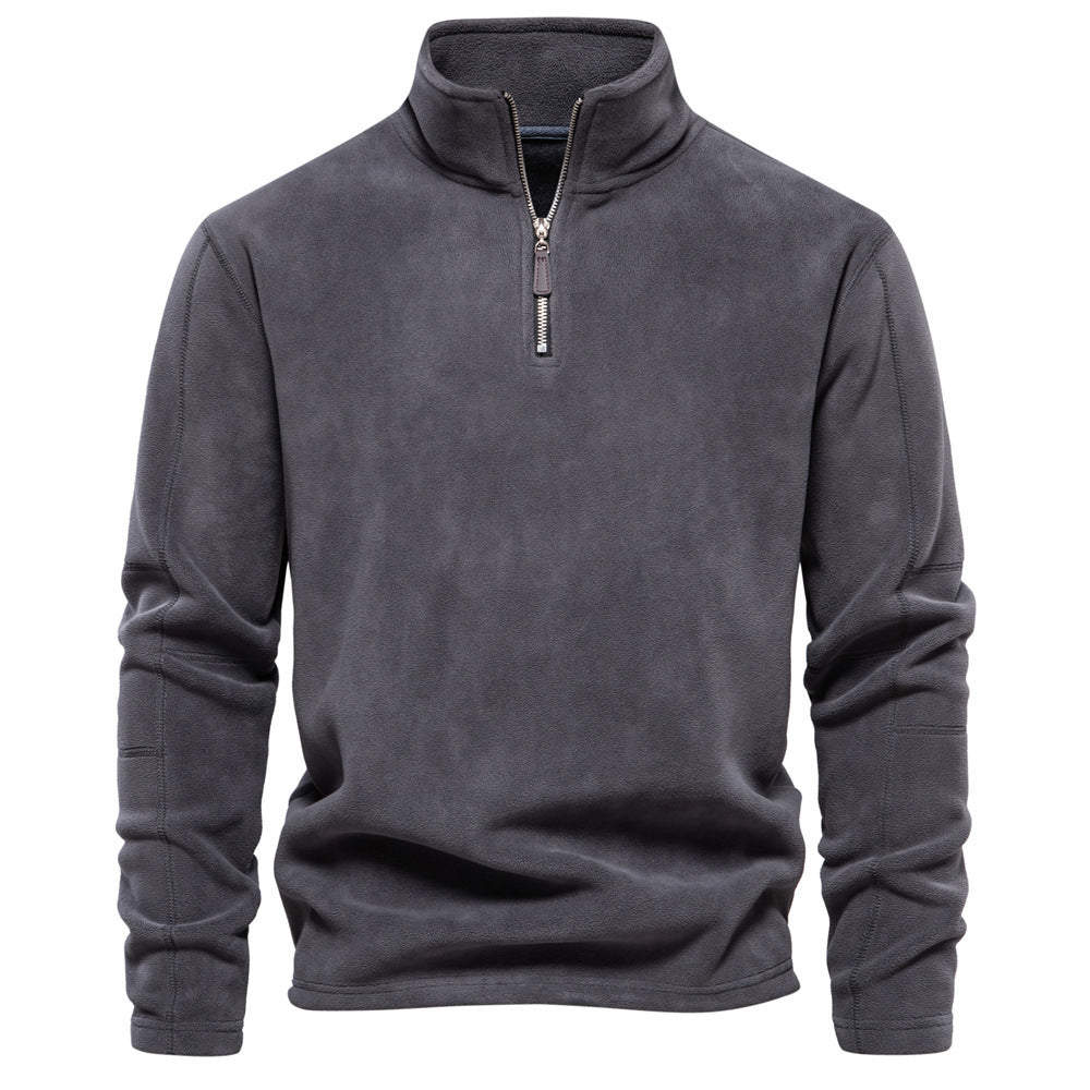 Jay – Fleece Stand Collar Zip Sweatshirt