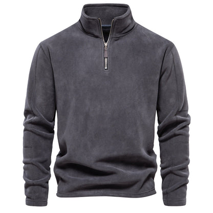 Jay – Fleece Stand Collar Zip Sweatshirt