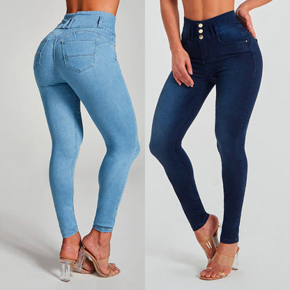 Brenda – High-Waisted Skinny Jeans with Shaping Effect