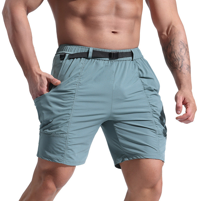 Nathan – Men's Sporty Shorts with Pockets and Elastic Waistband