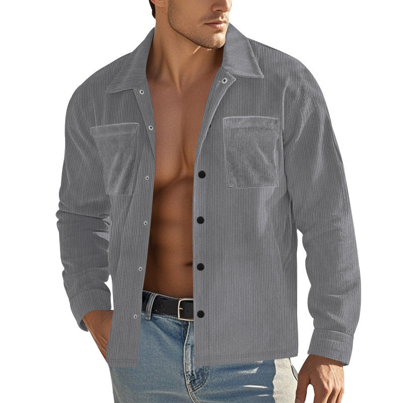 Toby – Long Men's Shirt in Heavy Corduroy