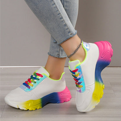 Betty – Rainbow Chunky Sole Women's Sneakers