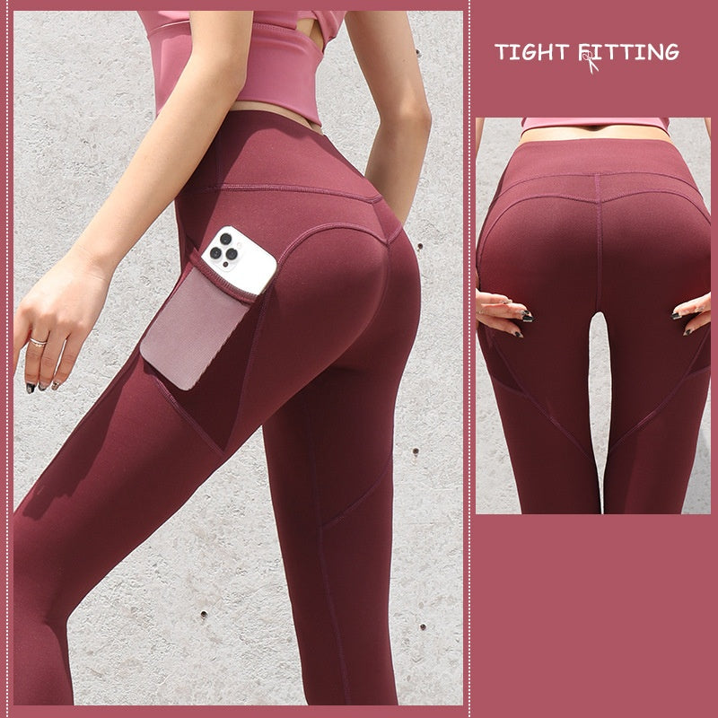 Heather – Seamless Women's Sport Leggings with Pockets and High Waist