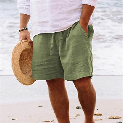 Dan – Men's Breathable Solid Color Shorts