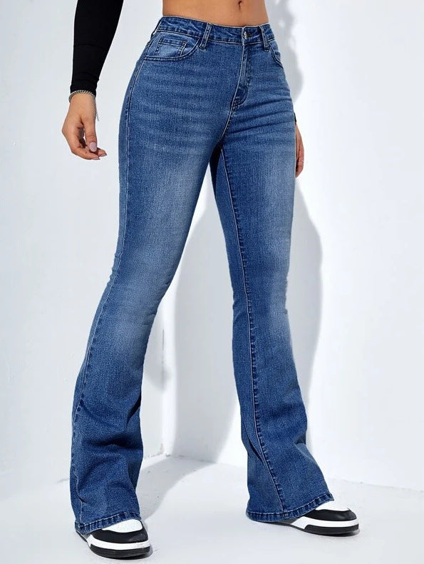 Catherine – Women's High-Waisted Flare Jeans