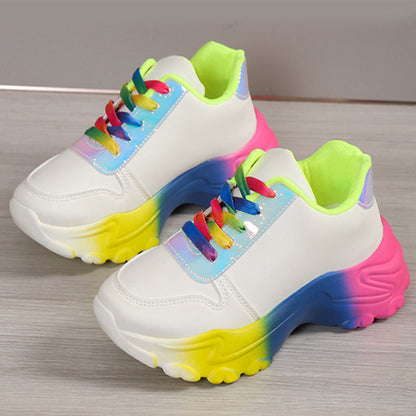 Betty – Rainbow Chunky Sole Women's Sneakers