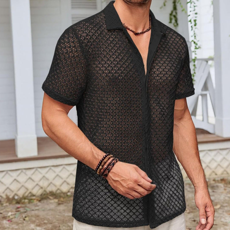 Simon – Short Sleeve Polo Shirt with Mesh