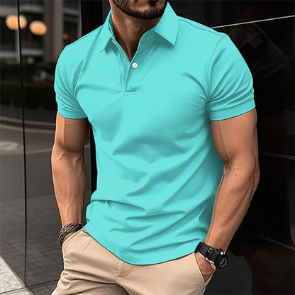 Rick – Short Sleeve Men's Polo Shirt in Solid Colors