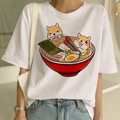 Danielle – Trendy Shiba Inu Crew Neck T-Shirt