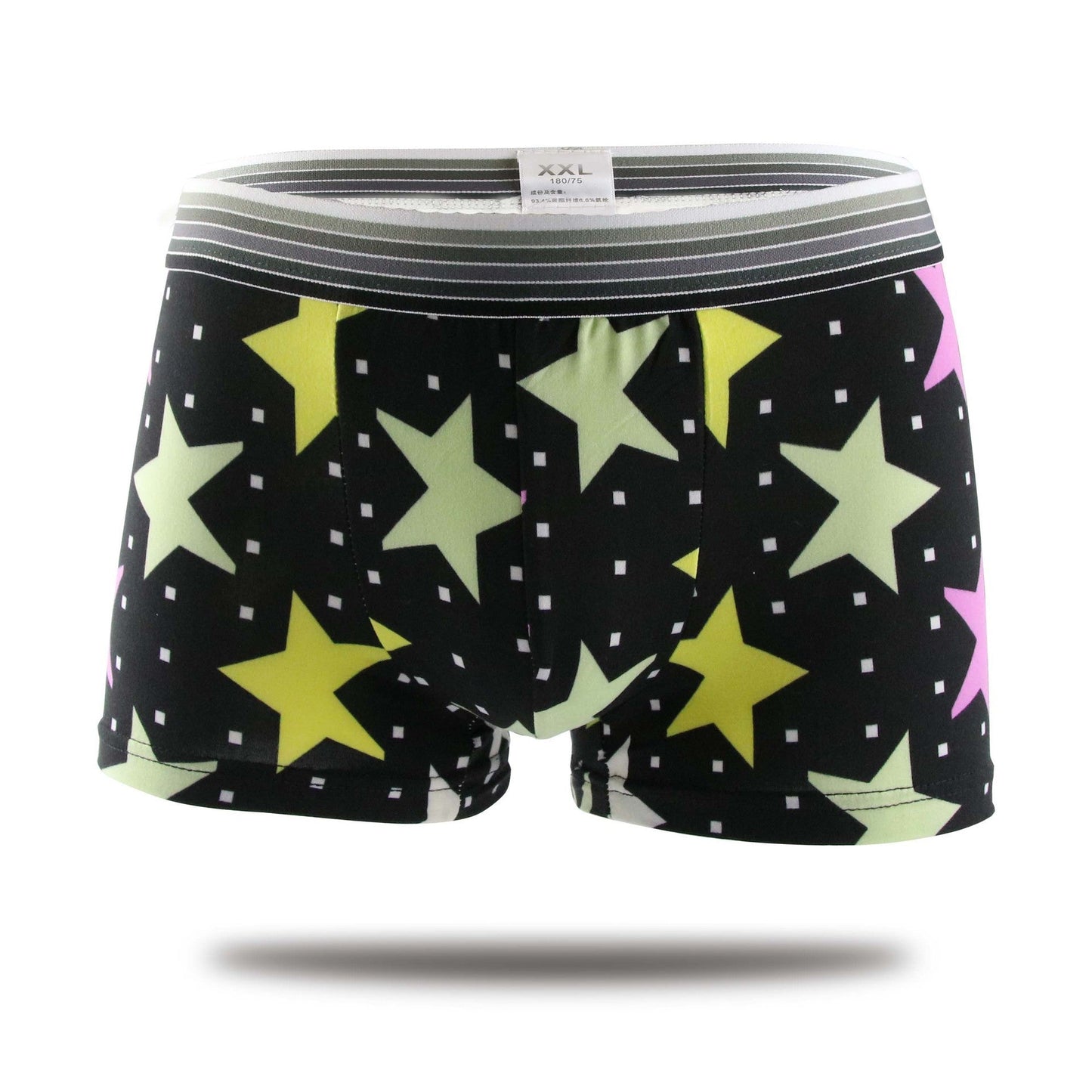 Gabriel – Men's Trendy Design Boxer Shorts in Milk Silk