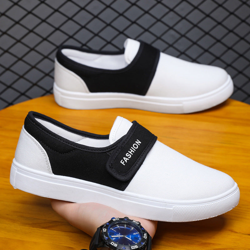 Norman – Canvas Casual Sneakers with Velcro