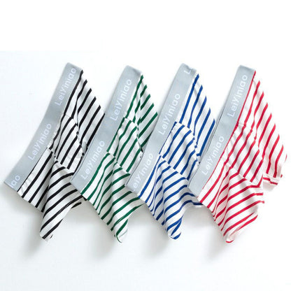 Aaron – Men's Cotton Boxers with Striped Pattern