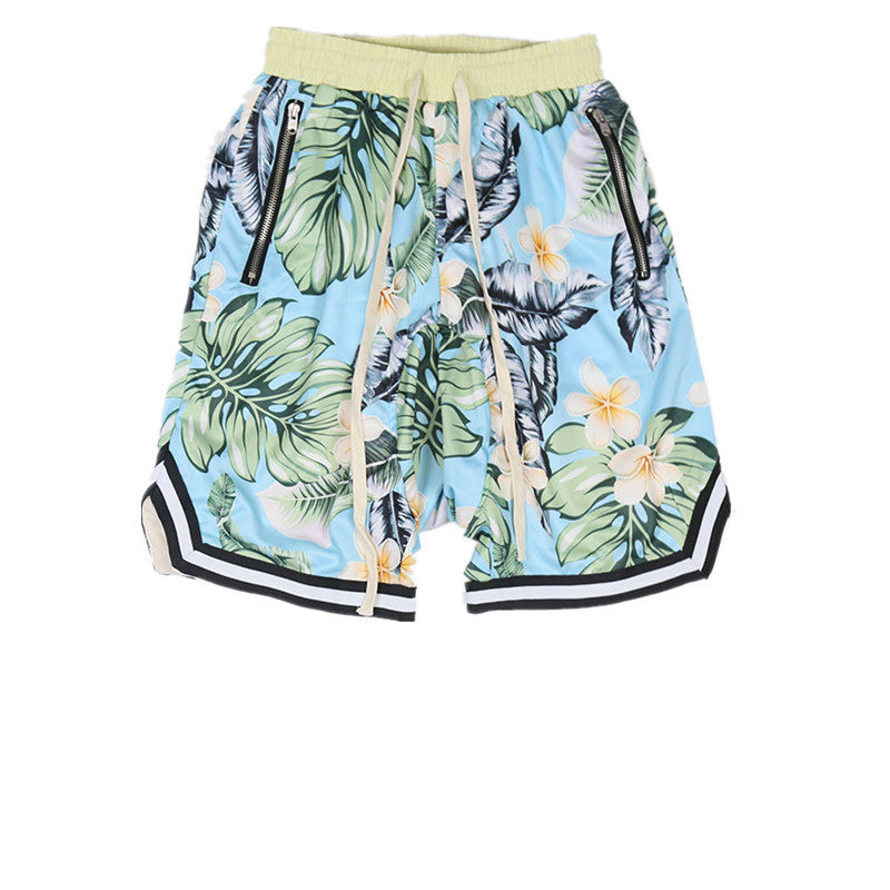 Damon – Hip Hop Men's Hawaiian Style Beach Shorts