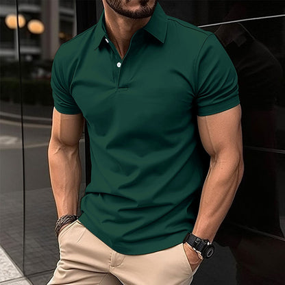 Rick – Short Sleeve Men's Polo Shirt in Solid Colors