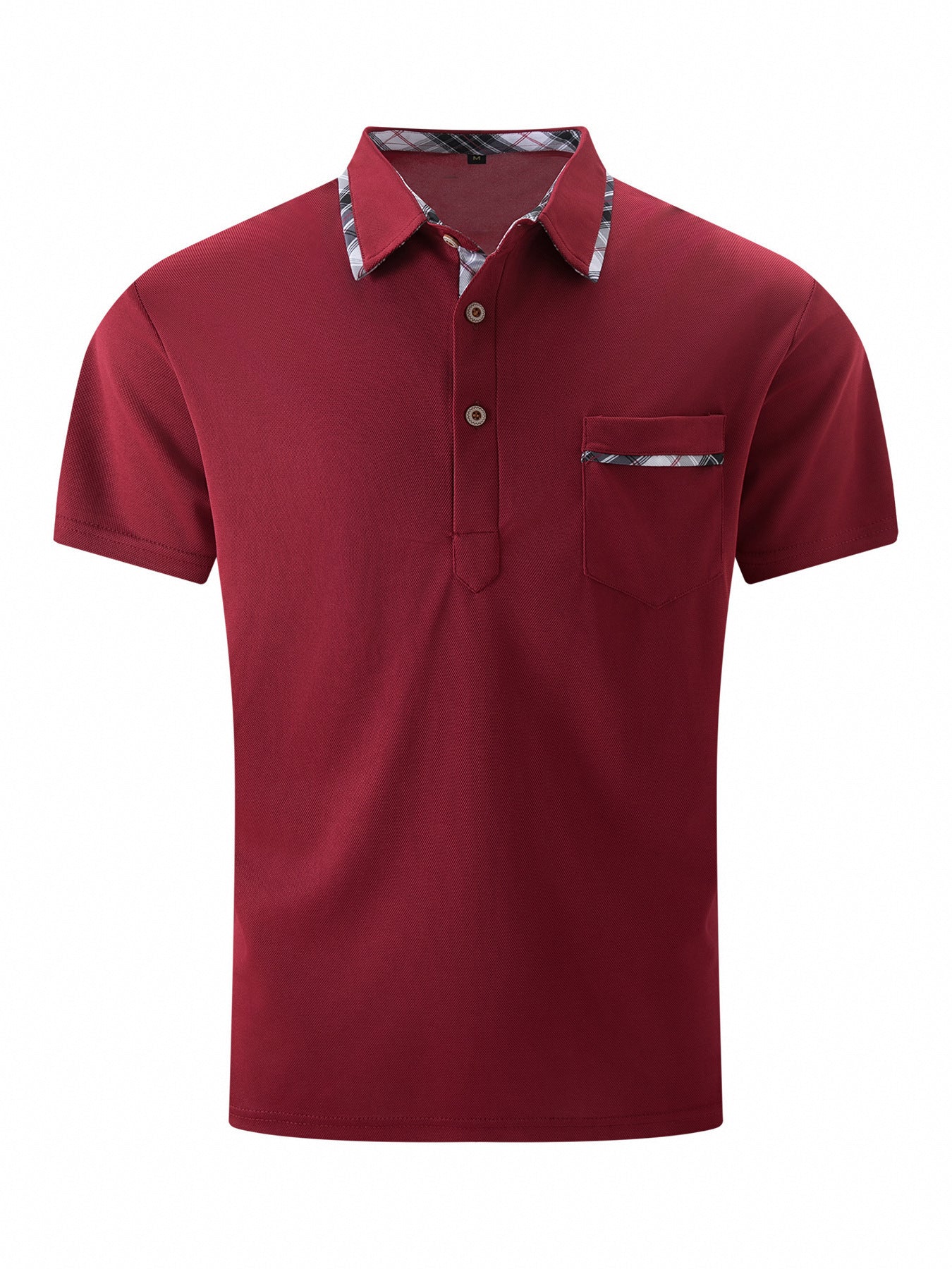 Alex – Asymmetrical Men's Polo Shirt with Dot Pattern