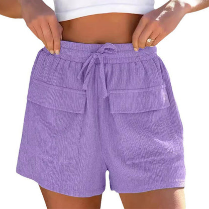 Robyn – Women's Summer Drawstring Shorts with Pockets