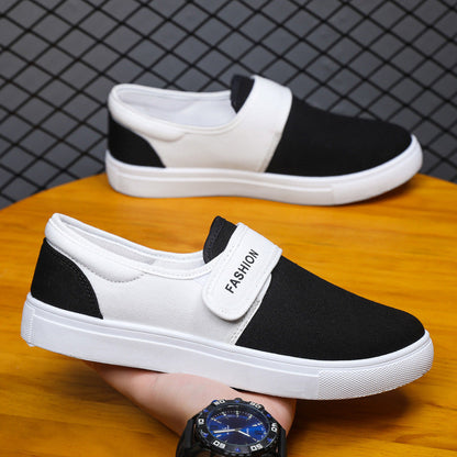 Norman – Canvas Casual Sneakers with Velcro