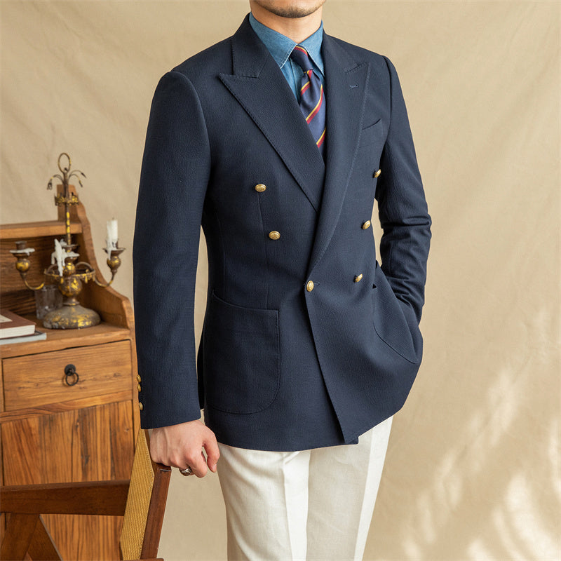 Jason – Men's Half-Lined Seersucker Suit