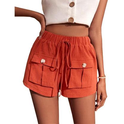 Kathleen – Comfortable Cargo Shorts with Pocket and Relaxed Drawstring for Summer