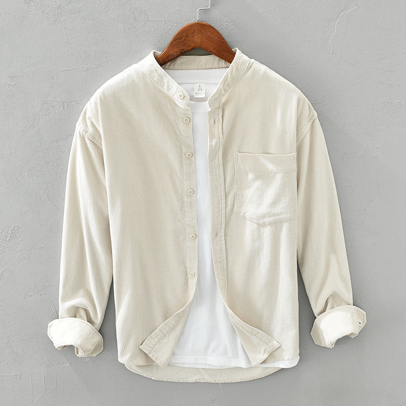 Ian – Casual Corduroy Shirt with Long Sleeves