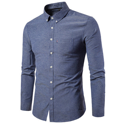 Paul – Slim Fit Men's Shirt with Long Sleeves