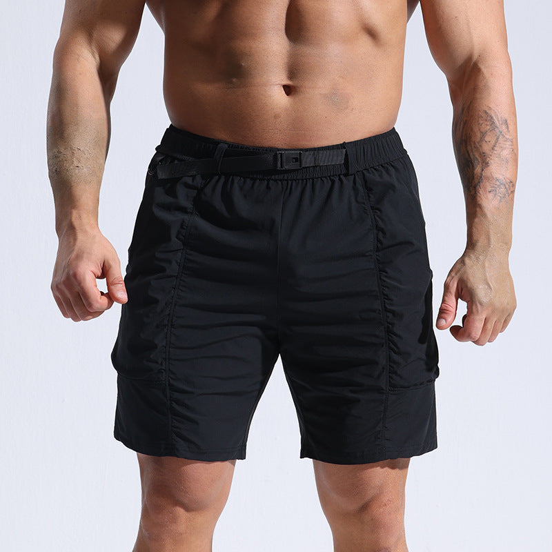 Nathan – Men's Sporty Shorts with Pockets and Elastic Waistband