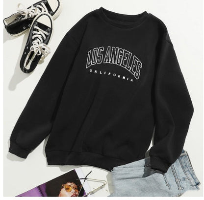 Sarah – Casual Crew Neck Sweater with Letter Print