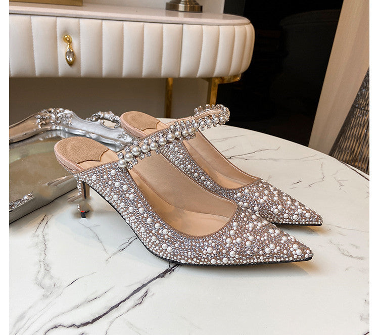 Tracy – Elegant Shoes with Rhinestones and Pearls