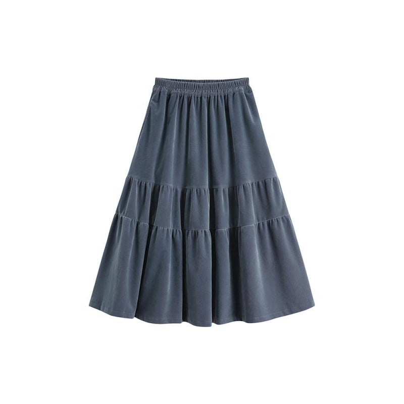 Grace – Women's A-Line Skirt in Thick Velvet