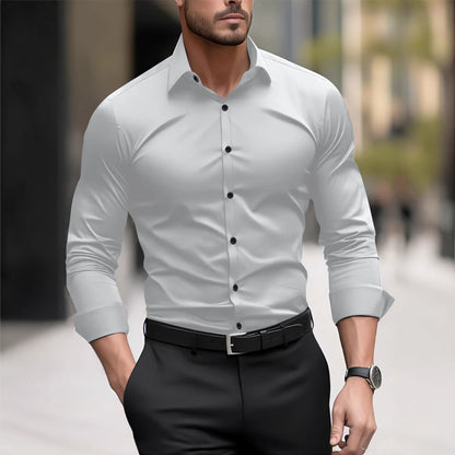 Garry – Men's Long Business-Casual Shirt