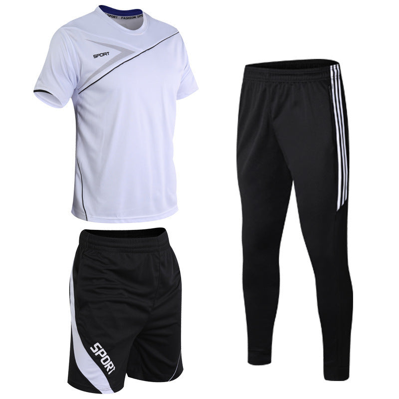 Glen – Sporty Short-Sleeve T-Shirt Three-Piece Set