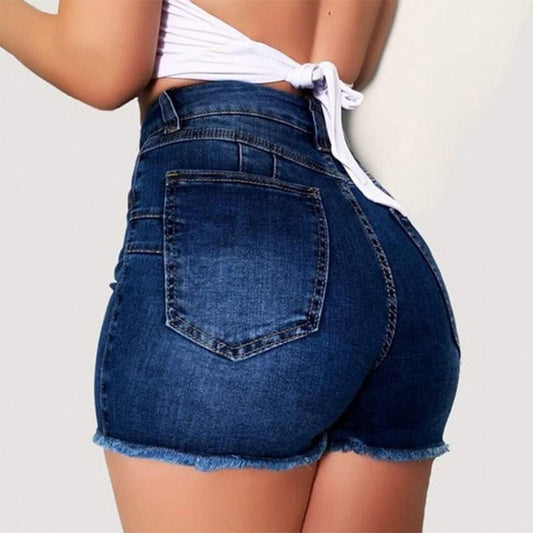 Lily – Slim Fit Washed Denim Shorts for Women