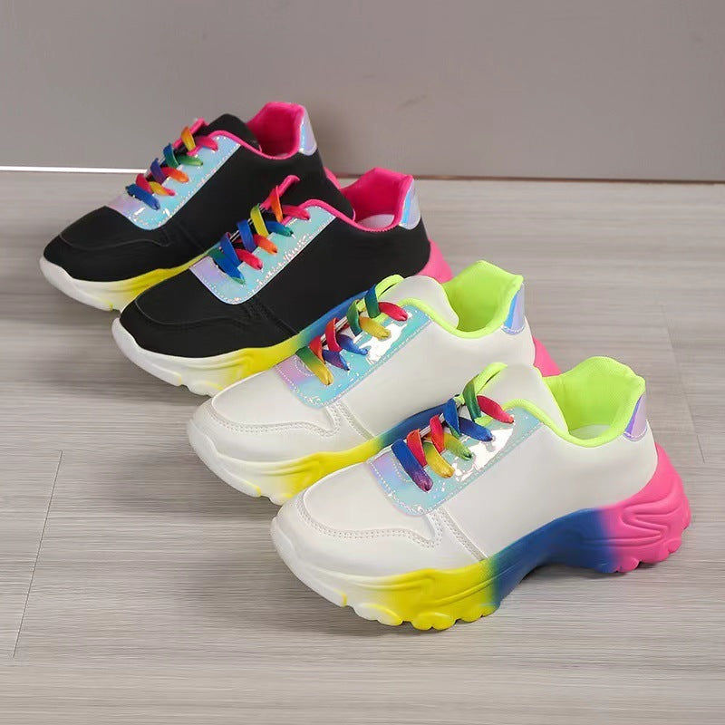 Betty – Rainbow Chunky Sole Women's Sneakers