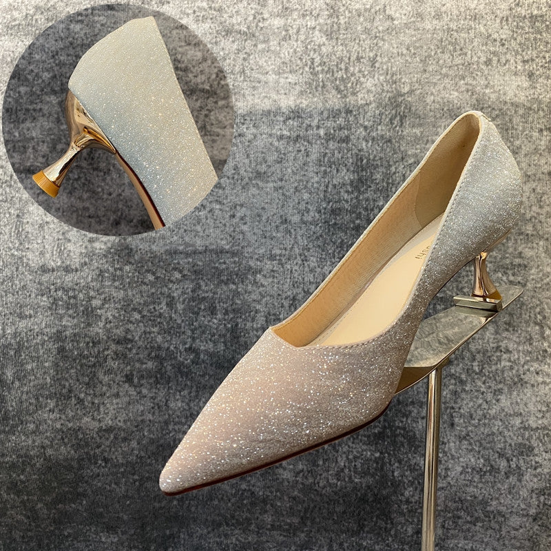 Brenda – Crystal Stilettos with Pointed Toe