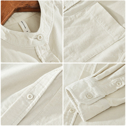 Ian – Casual Corduroy Shirt with Long Sleeves