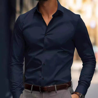 Gabriel – Classic Men's Shirt with Solid Design