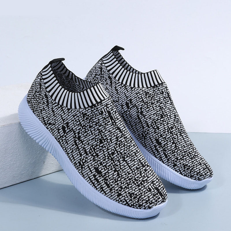 Malcolm – Striped Knit Sock Sneakers for Men