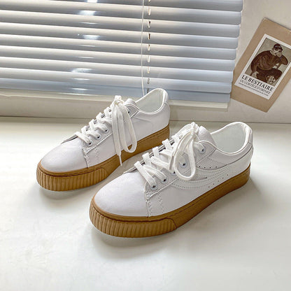 Jean – Casual Korean-Style White Sneakers for Women