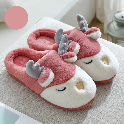 Harriet – Winter Moose Plush Slippers