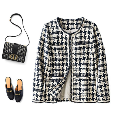 Betty – Houndstooth Casual Jacket