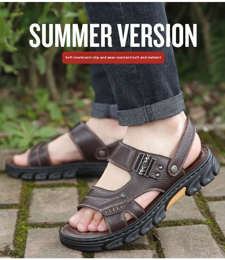 Ron – Comfortable Men's Sandals in Vegan Leather