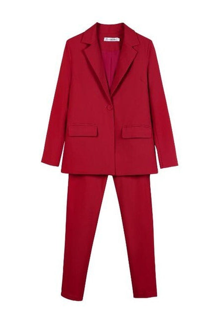 Anna – Elegant Women's Business Pantsuit Set