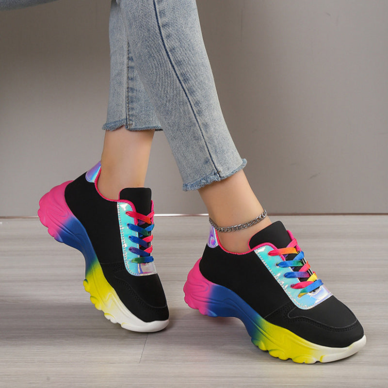 Betty – Rainbow Chunky Sole Women's Sneakers