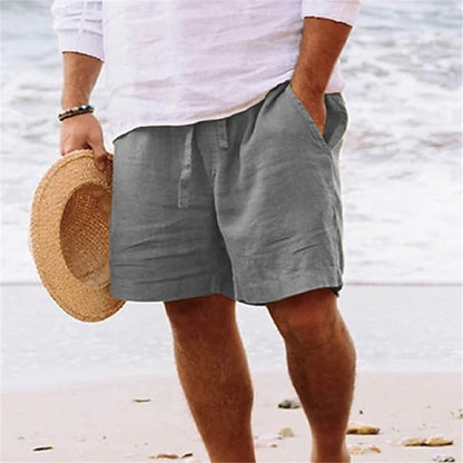 Dan – Men's Breathable Solid Color Shorts