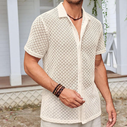 Simon – Short Sleeve Polo Shirt with Mesh