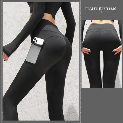 Heather – Seamless Women's Sport Leggings with Pockets and High Waist