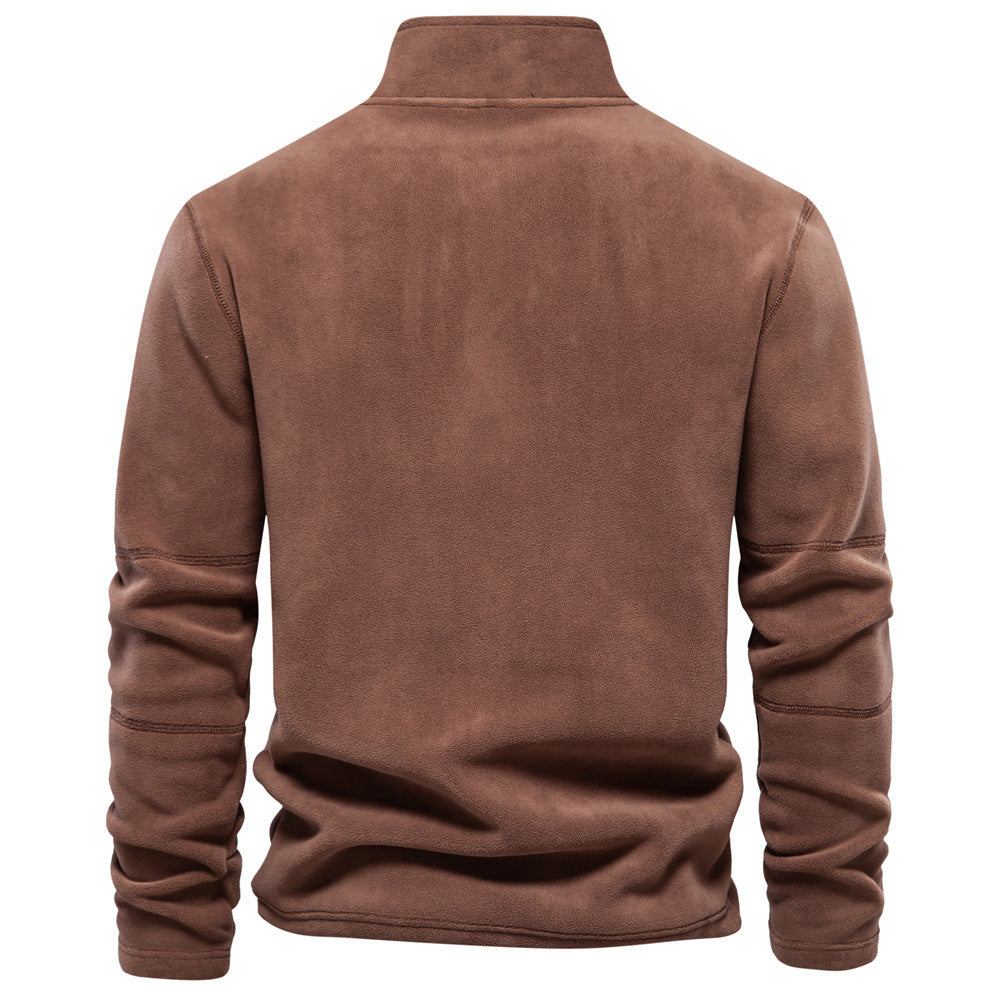 Jay – Fleece Stand Collar Zip Sweatshirt