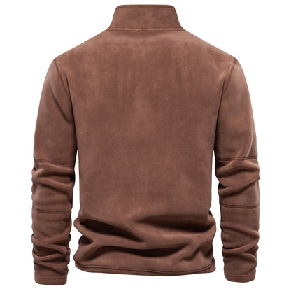 Jay – Fleece Stand Collar Zip Sweatshirt