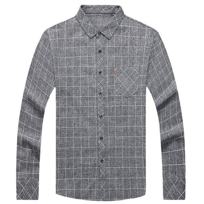 Spencer – Long-Sleeve Plaid Shirt for Men